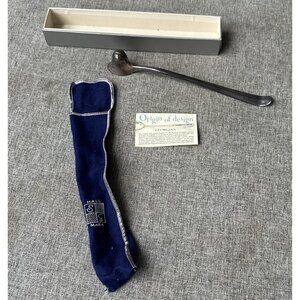 Vintage Georgian Silver Plate Silverplate Candle Snuffer 10" Long MCM England